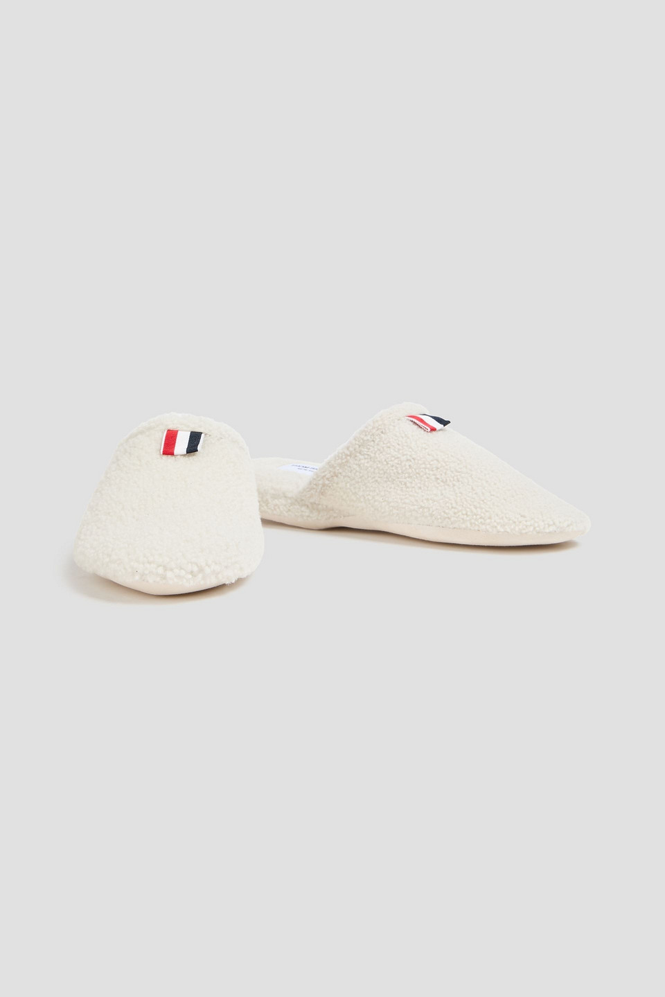  Thom Browne - Slippers Aus Shearling - Weiß - Eu 39 