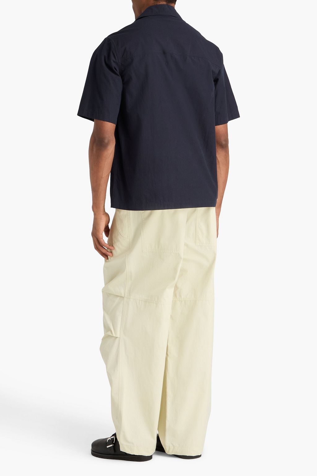 JIL SANDER Crinkled cotton-poplin pants | THE OUTNET