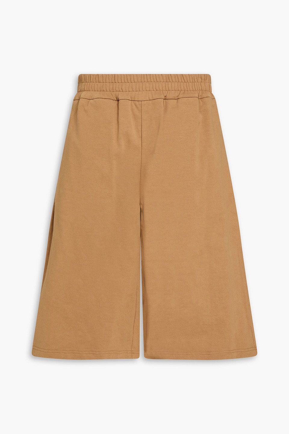 jil sander - cotton-jersey shorts - brown - it 46