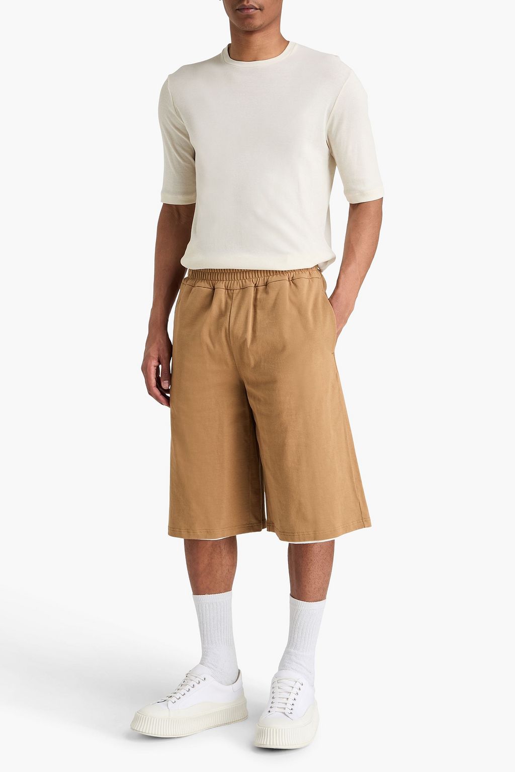 JIL SANDER Cotton-jersey shorts | THE OUTNET