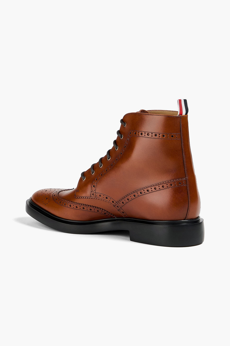  Thom Browne - Leather Brogue Boots - Brown - Us 7 