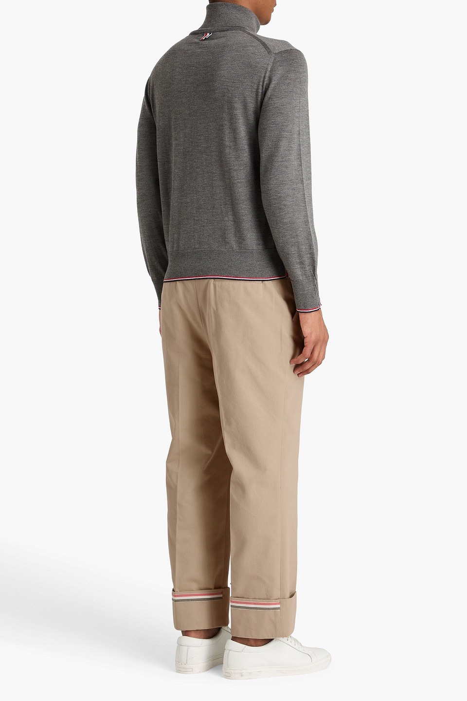  Thom Browne - Cashmere Turtleneck Sweater - Gray - 3 