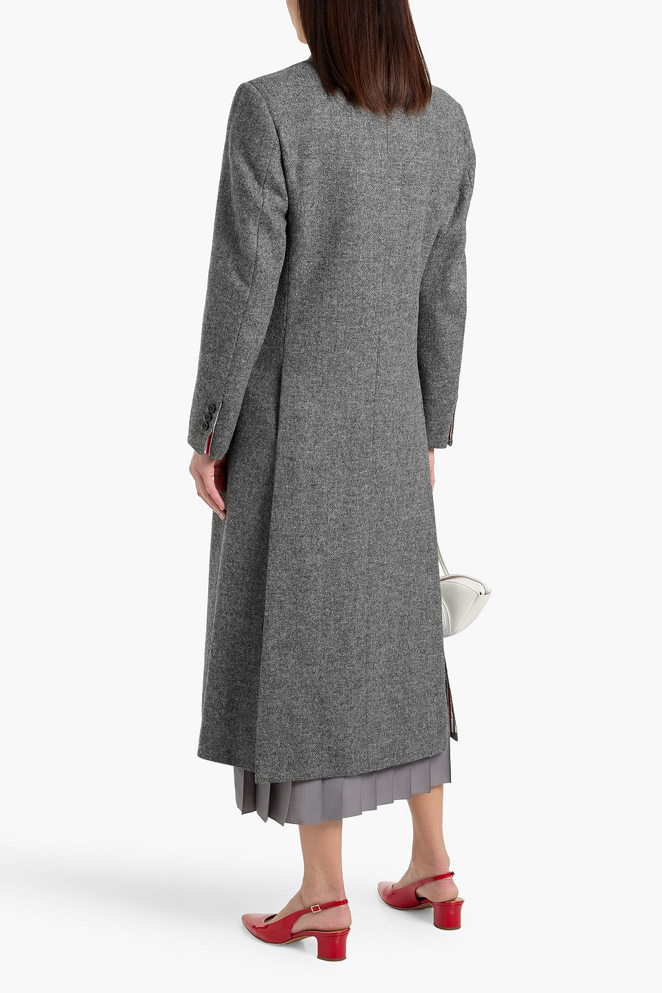Thom Browne Wool Coat In Gray