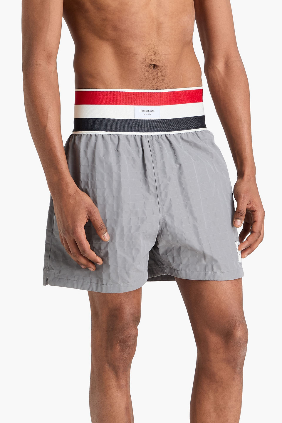  Thom Browne - Striped Ripstop Shorts - Grau - 3 