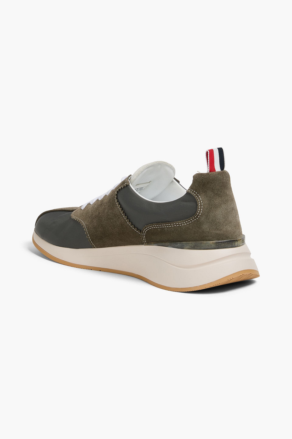  Thom Browne - Sneakers Aus Shell Und Veloursleder - Grün - Us 7 
