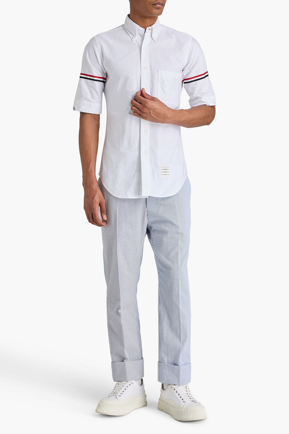  Thom Browne - Cotton Oxford Shirt - Weiß - 2 