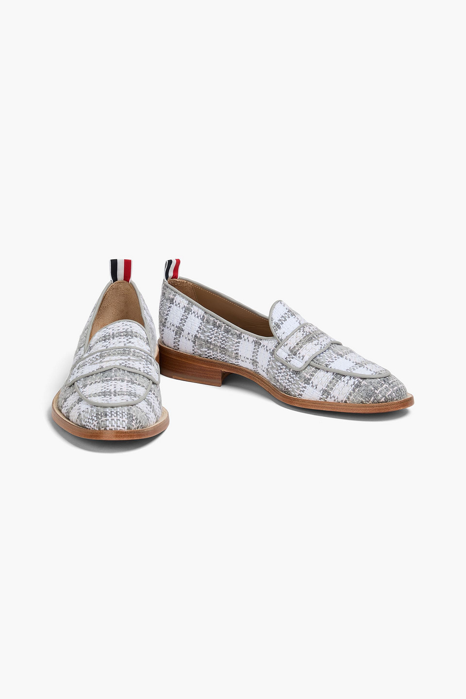  Thom Browne - Loafers Aus Tweed - Grau - Us 9 
