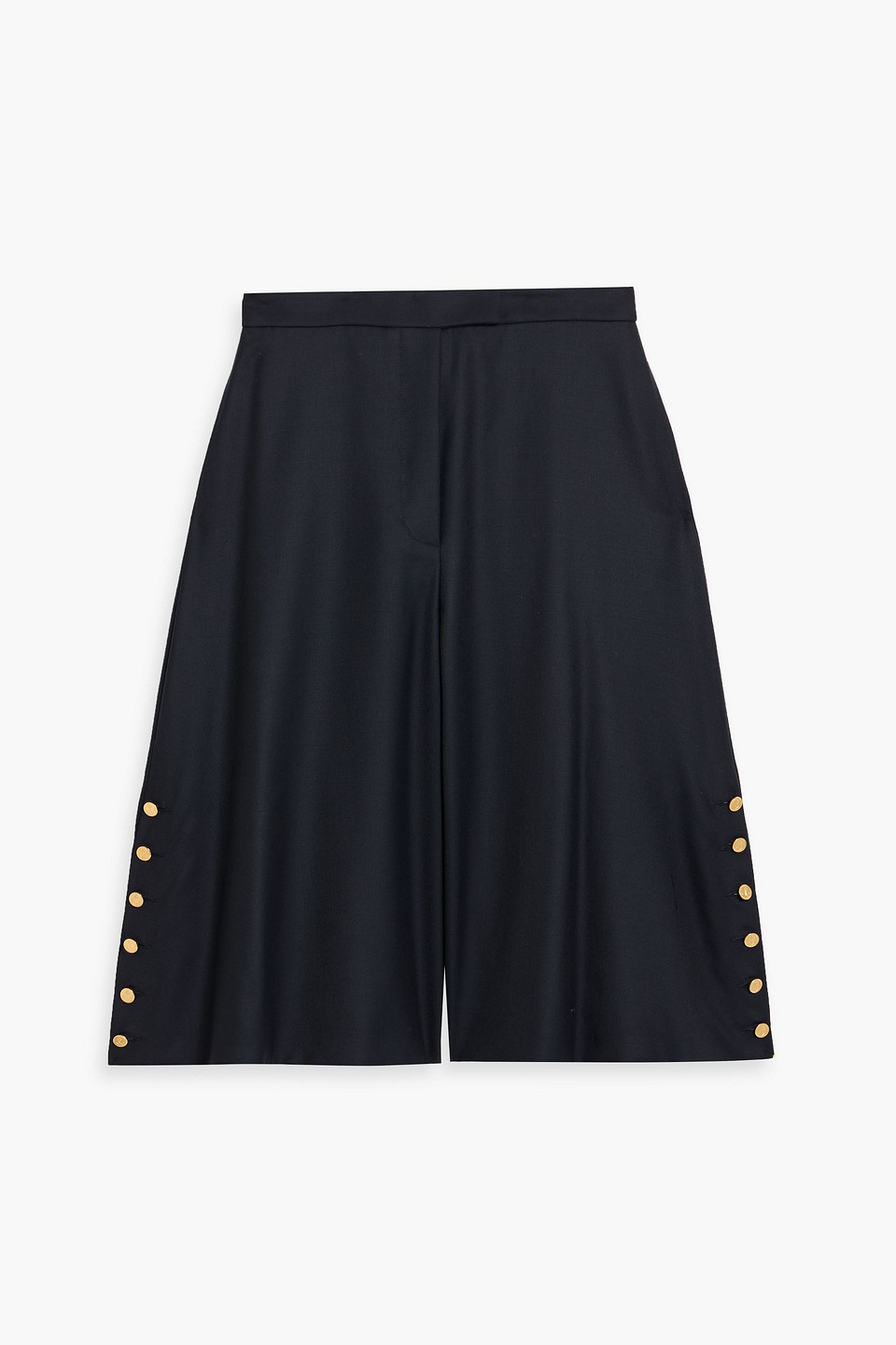 Thom Browne Wool-twill Culottes In Blue