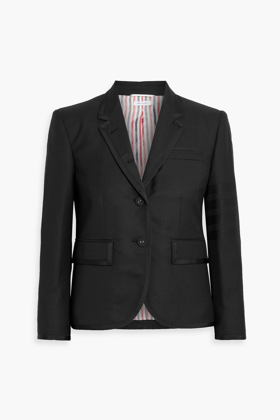 Thom Browne Wool-blend Twill Blazer In Black