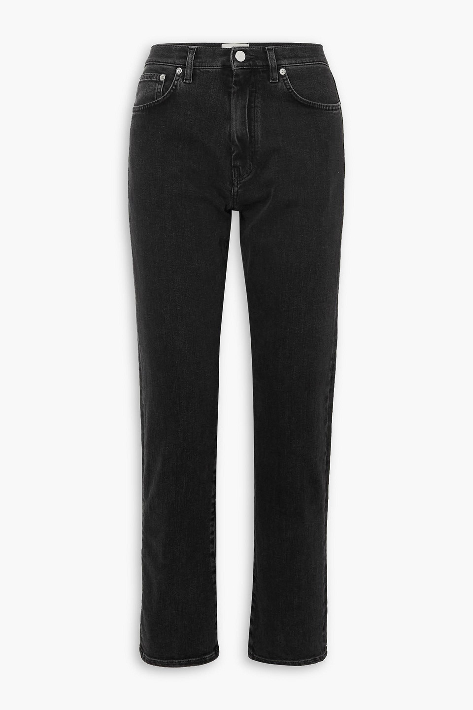 loulou de saison - wula high-rise straight-leg jeans - gray - 25