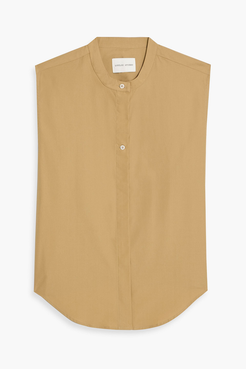loulou de saison - hale cotton-poplin top - neutral - fr 36