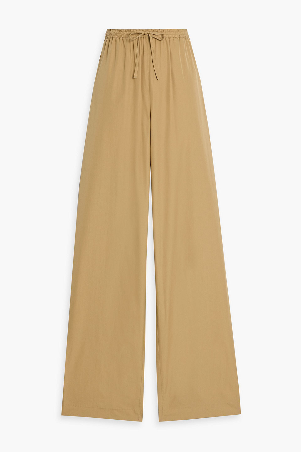 Loulou De Saison Sero Cotton-poplin Straight-leg Pants In Neutral