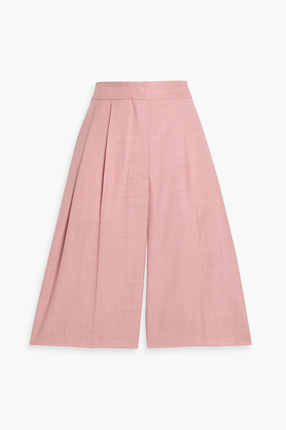 Loulou De Saison Soan Wool-twill Shorts In Pink
