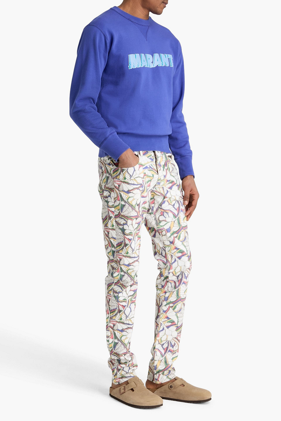  Isabel Marant - Skinny Jeans „jack“ Aus Denim Mit Print - Weiß - 28 