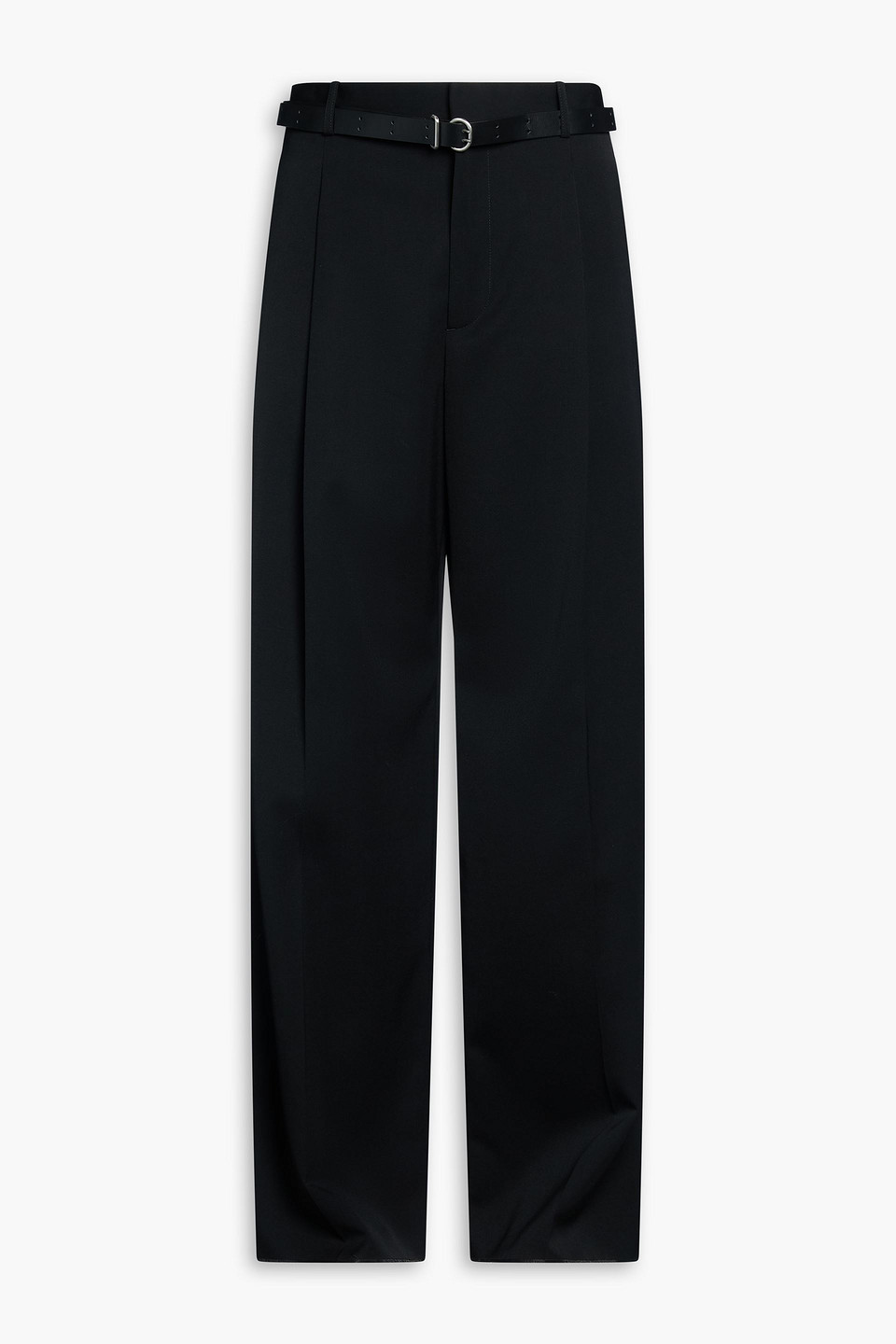 jil sander - belted wool-twill pants - black - it 46