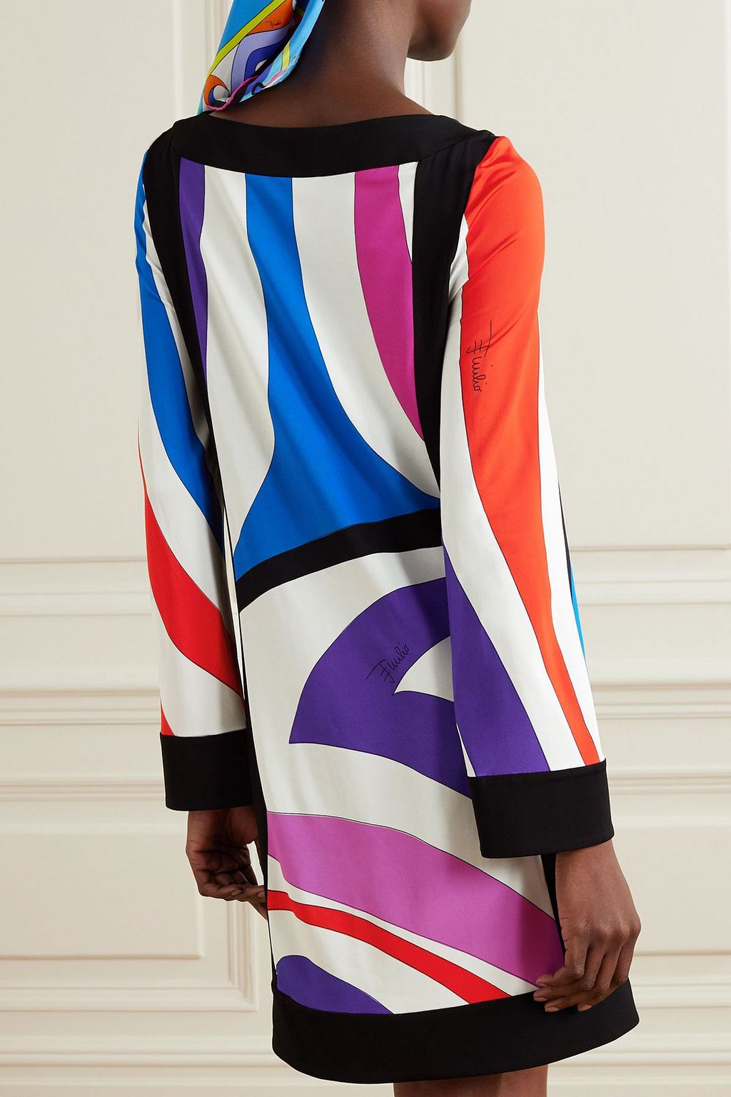 pucci marmo mini dress Pucci - Marmo Print Silk Twill Mini Dress
