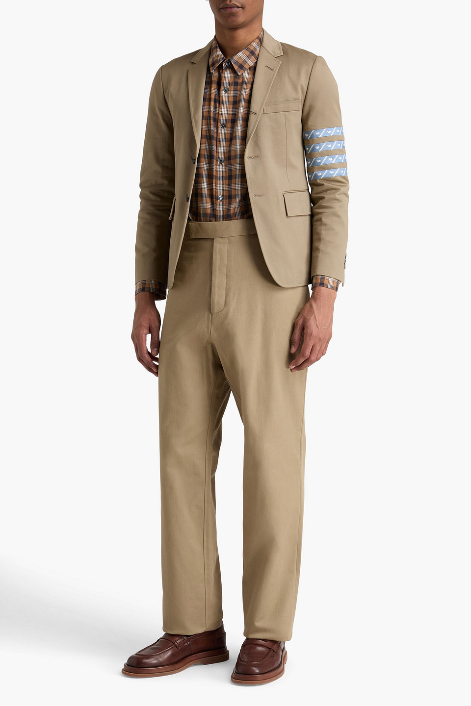  Thom Browne - Chinohose Aus Baumwoll-twill - Braun - 0 