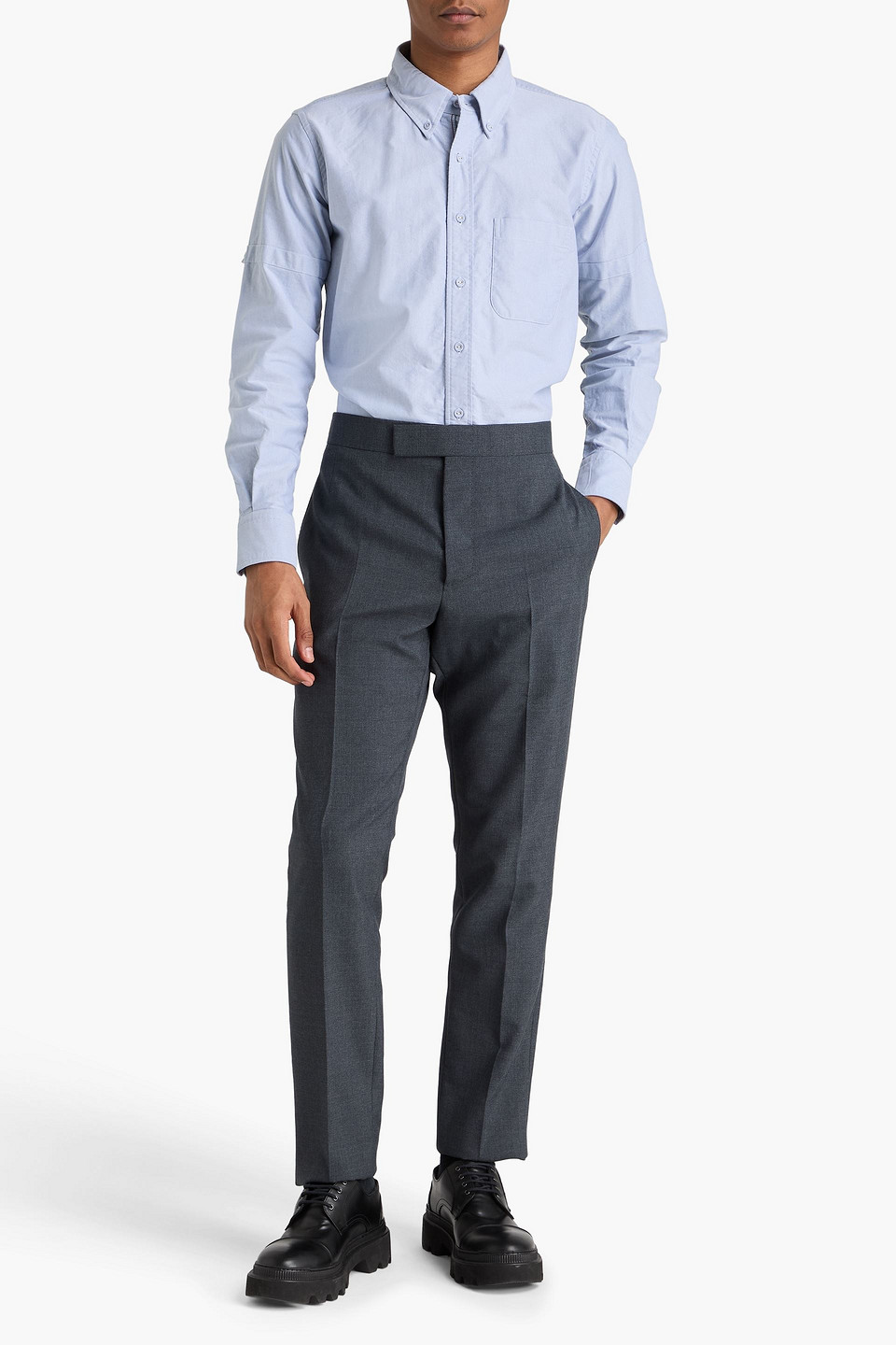  Thom Browne - Wool-blend Pants - Gray - 2 