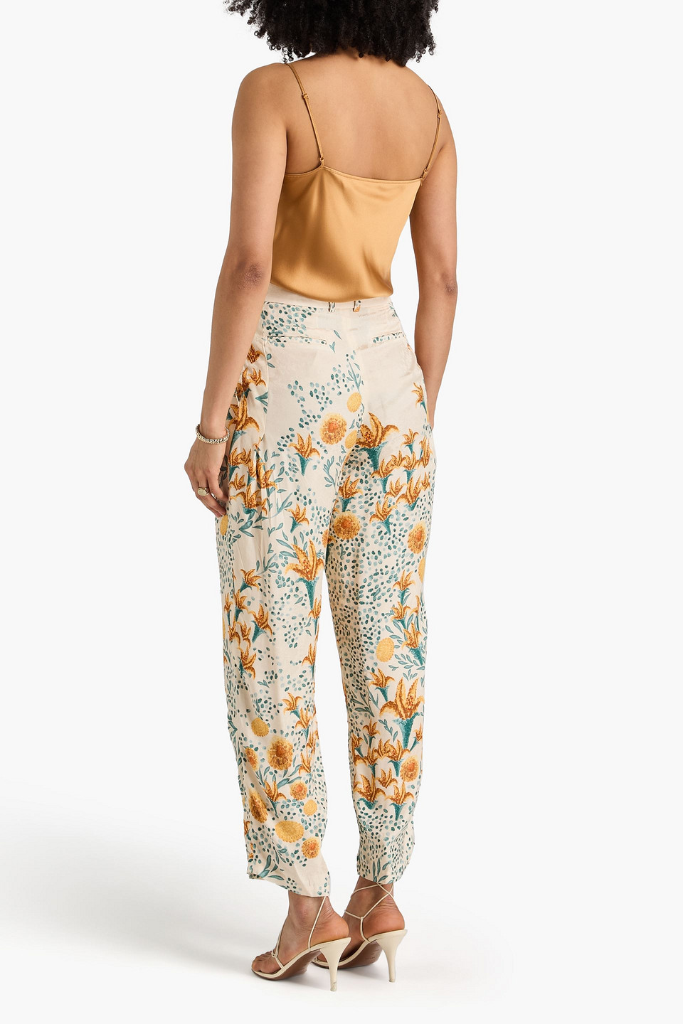  Agua By Agua Bendita - Karottenhose Aus Jacquard Aus Einer Ecovero™-mischung Mit Floralem Print - Weiß - Xs 