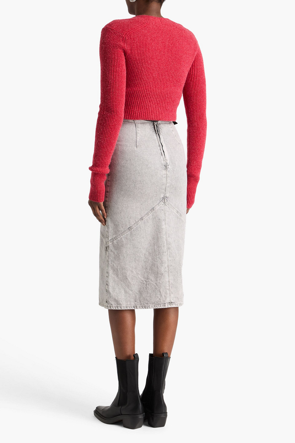  Isabel Marant - Denim Midi Skirt - Gray - Fr 34 
