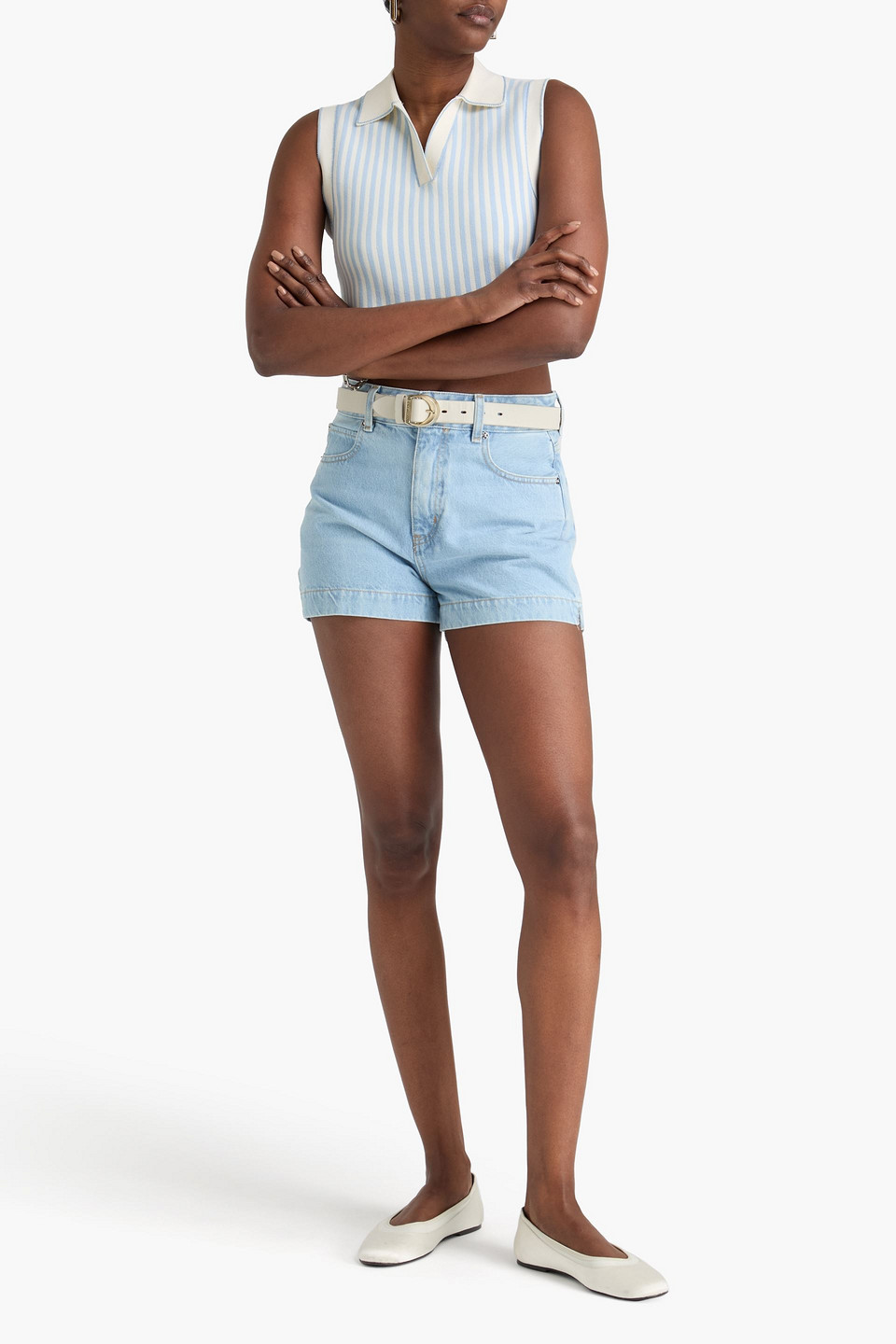  Frame - The Charm Denim Shorts - Blue - 25 