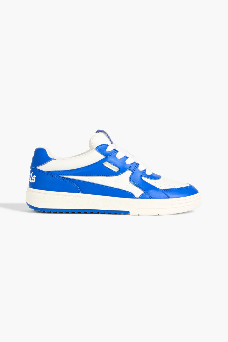 palm angels - two-tone leather sneakers - blue - eu 41