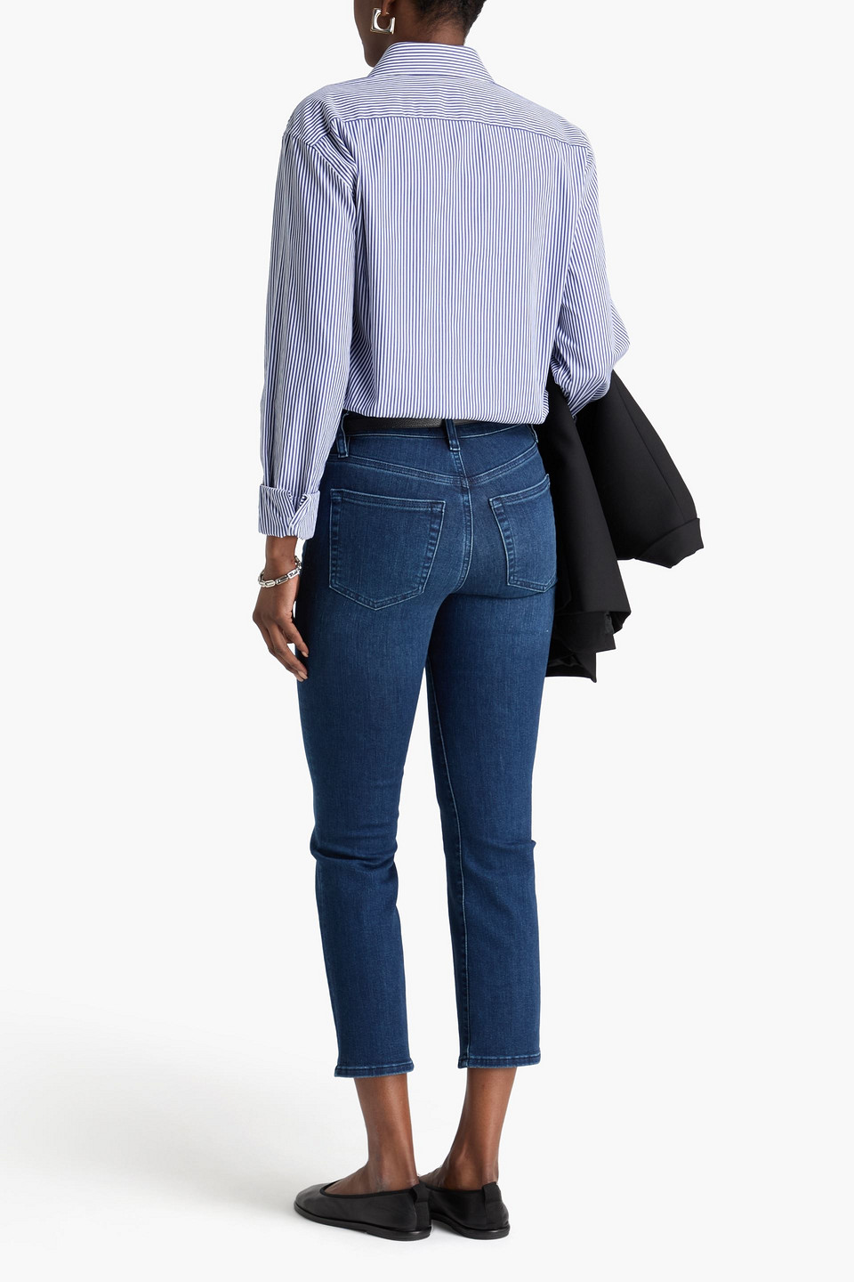  Frame - The Reboot Crop High-rise Bootcut Jeans - Blue - 24 