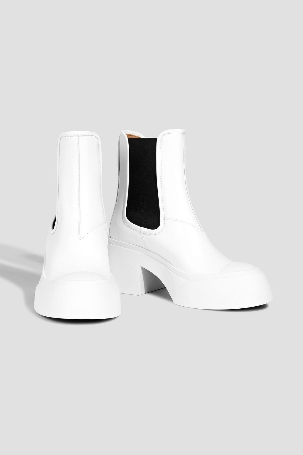 【未使用級】MARNI マルニ high top chelsea boots MARNI Leather platform Chelsea boots | THE OUTNET