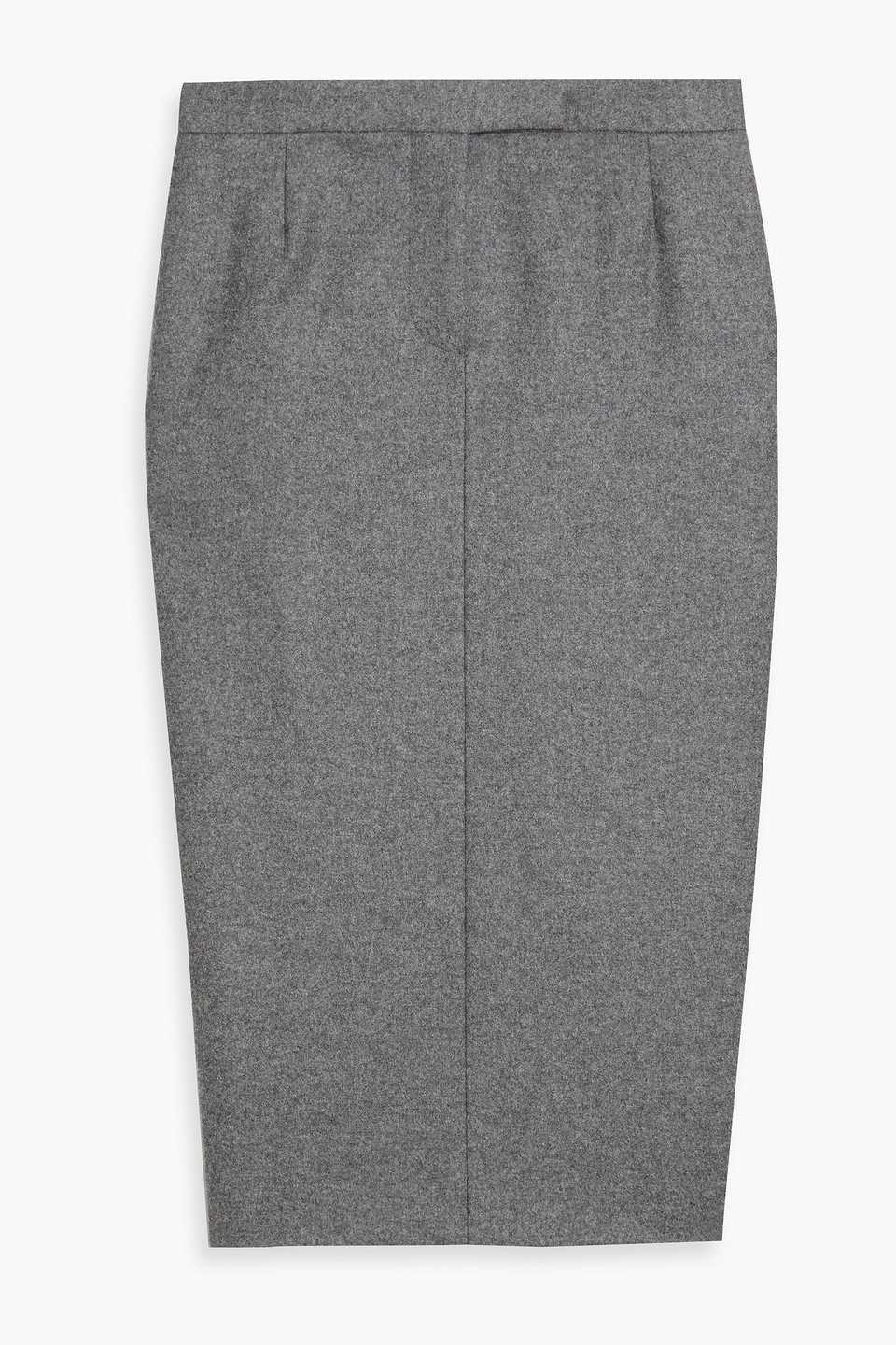Thom Browne Brushed Wool-felt Midi Pencil Skirt In Gray