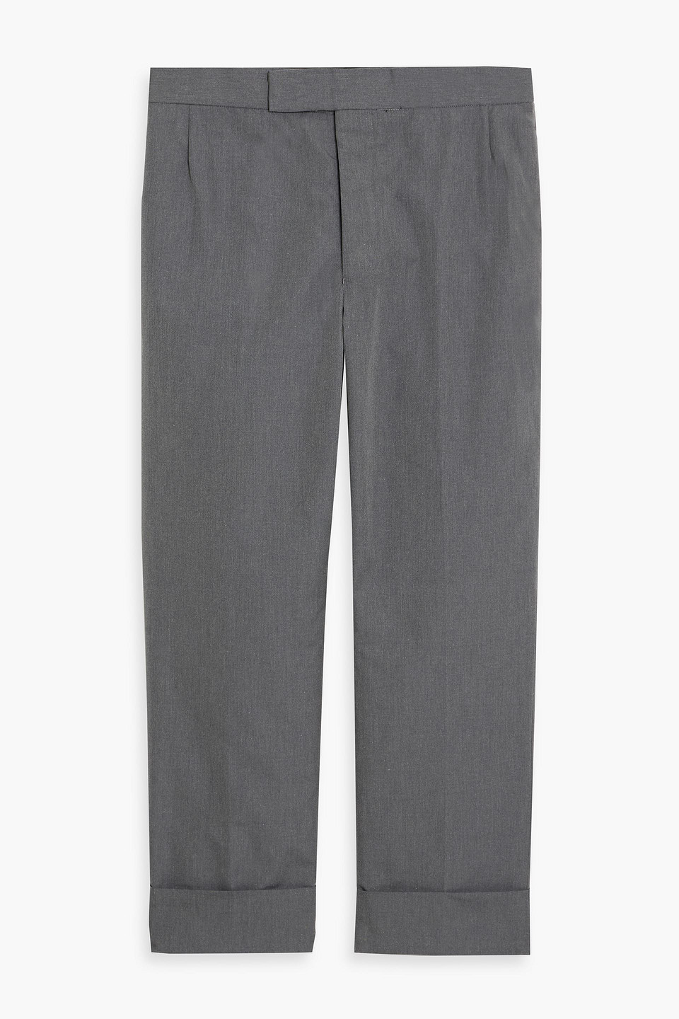 thom browne - tapered woven pants - gray - 1