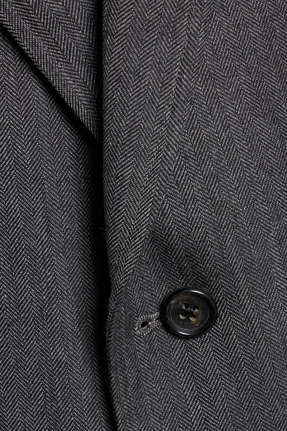 Thom Browne Herringbone Wool Blazer In Gray