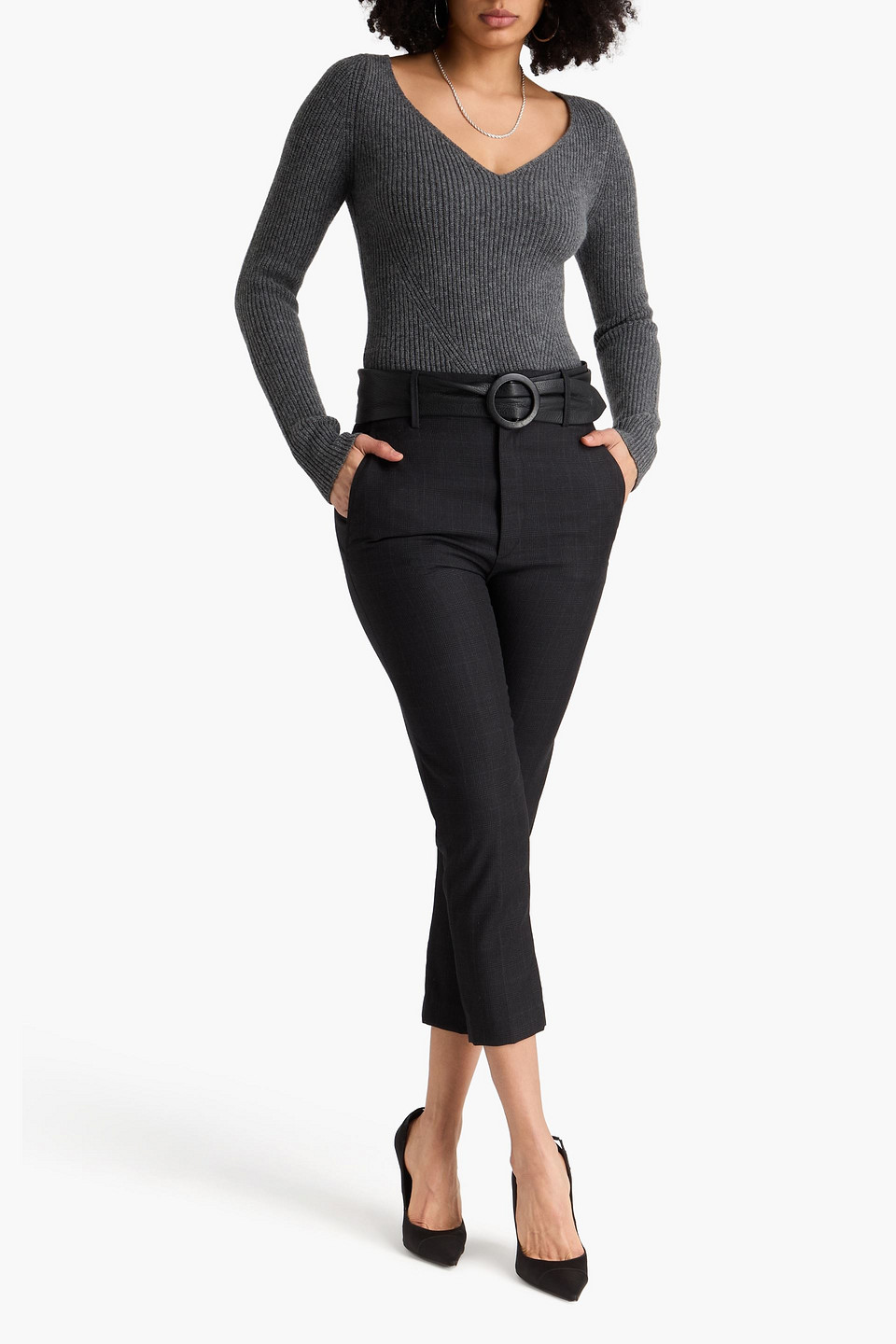  Isabel Marant - Pullover „bricelia“ Aus Einer Gerippten Wollmischung - Grau - Fr 40 