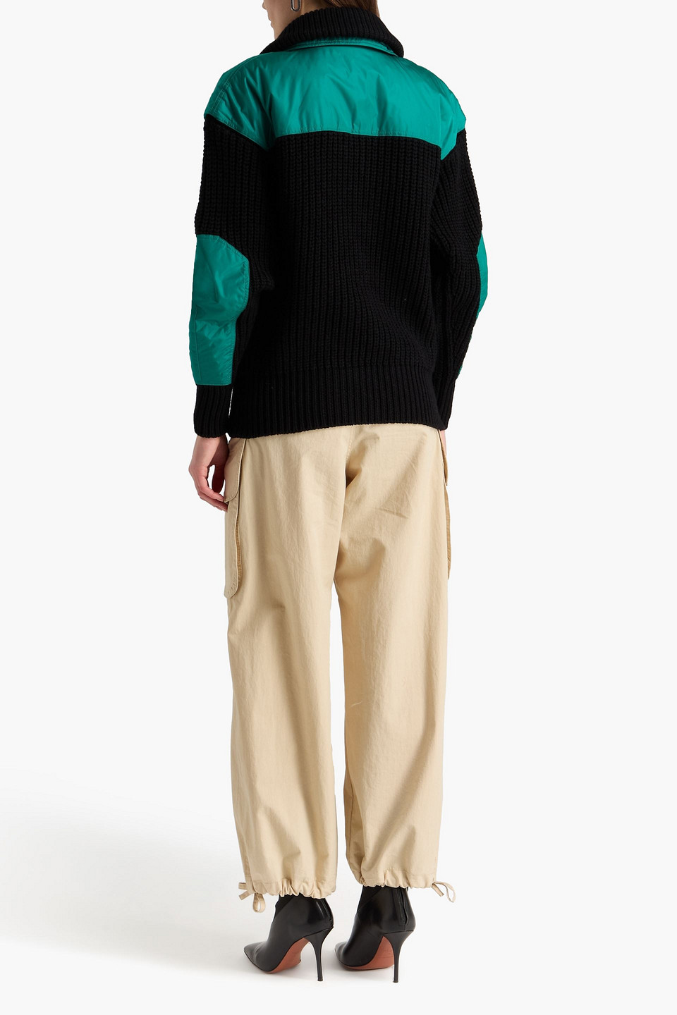  Isabel Marant - Ribbed Wool-blend And Shell Jacket - Black - Fr 36 