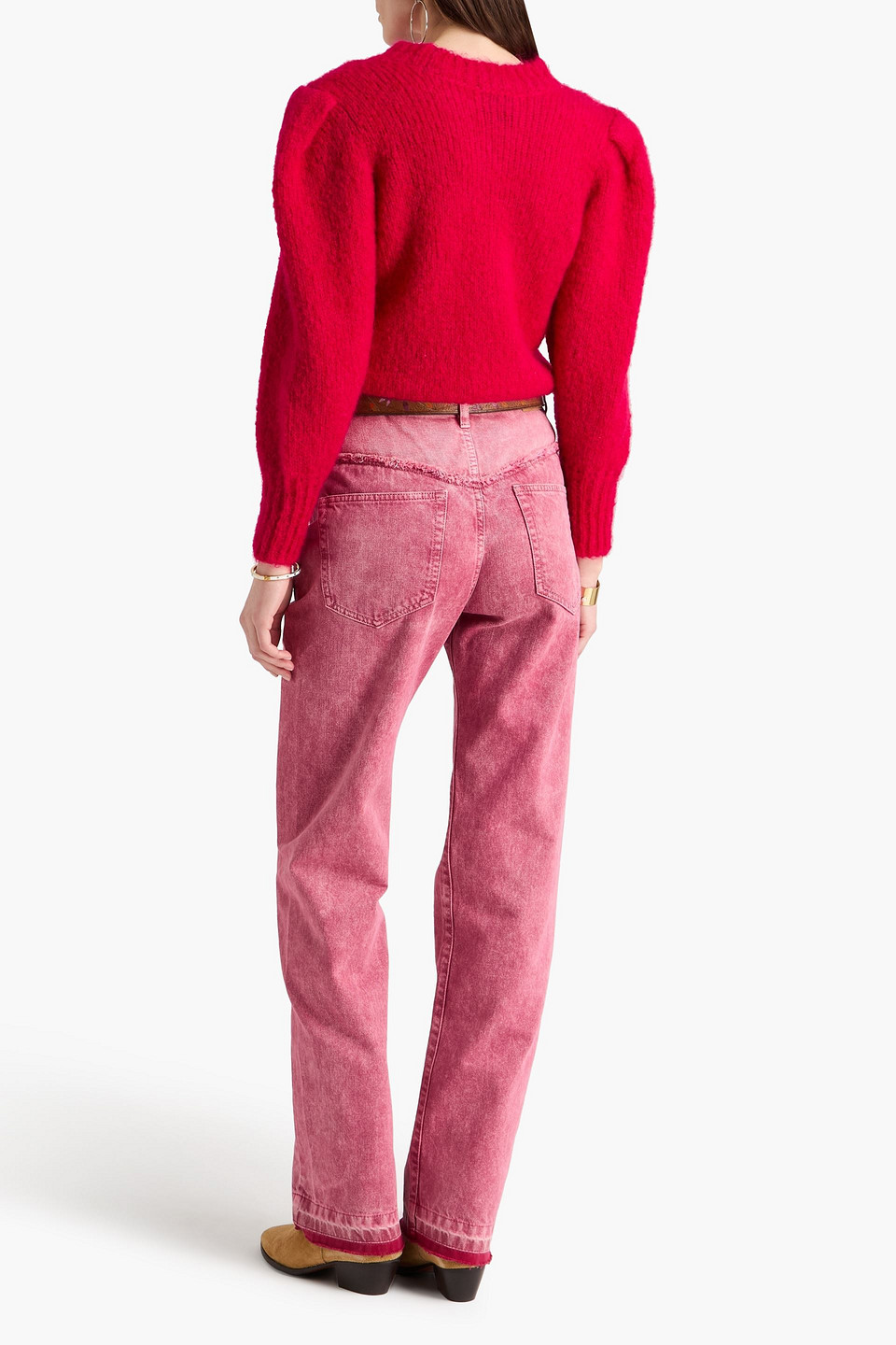  Isabel Marant - Pullover „emma“ Aus Einer Gerippten Mohairmischung - Pink - Fr 34 