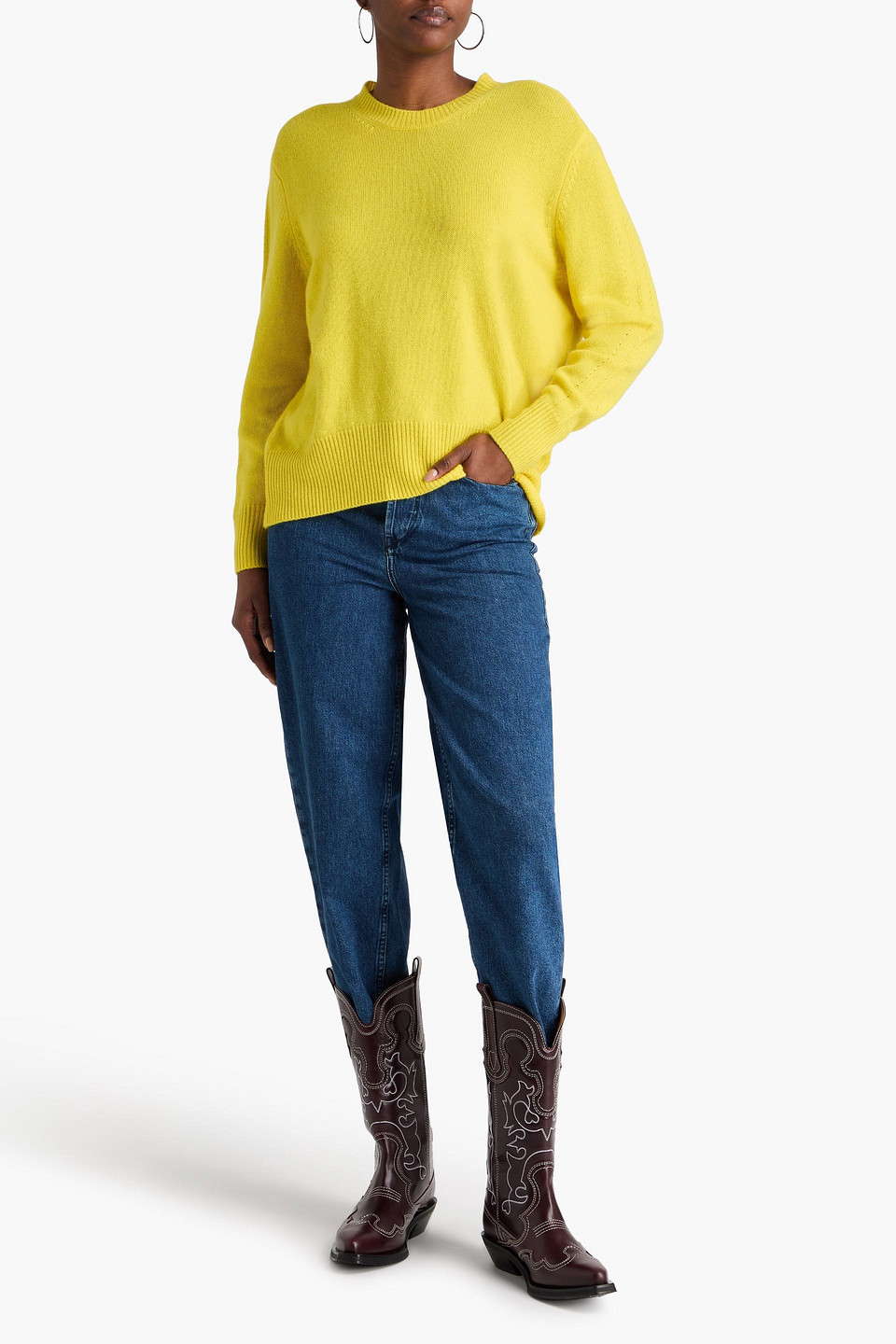  Isabel Marant - Davy Oversized Cashmere Sweater - Yellow - Fr 36 