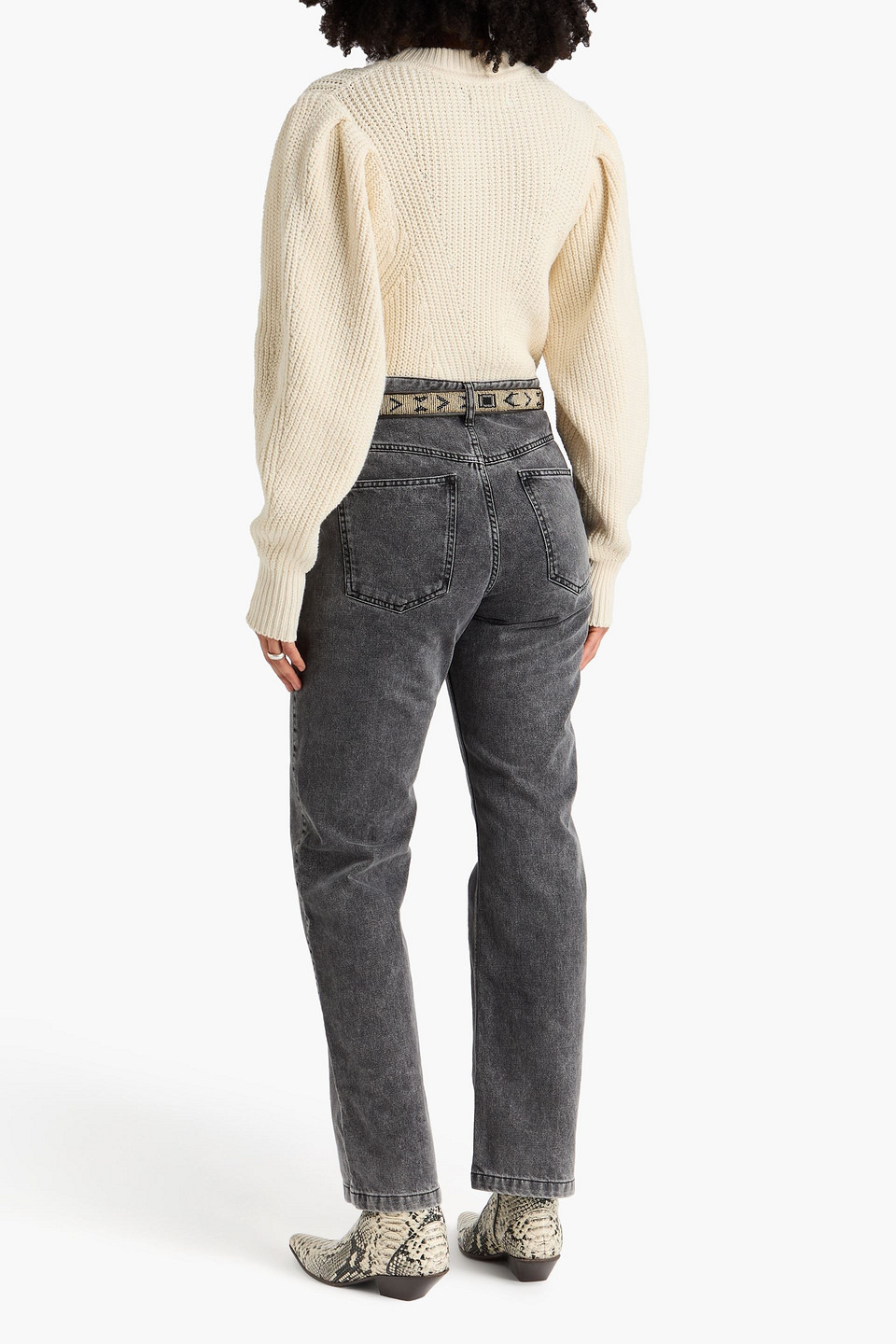  Isabel Marant - Pullover „adele“ Aus Einer Gerippten Baumwollmischung - Weiß - Fr 34 