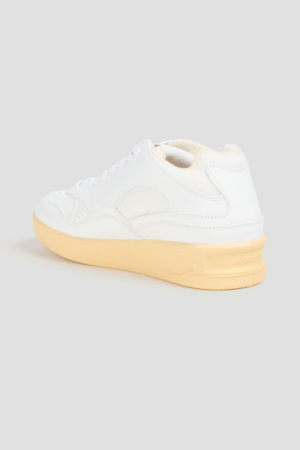 JIL SANDER Mesh and leather sneakers | THE OUTNET