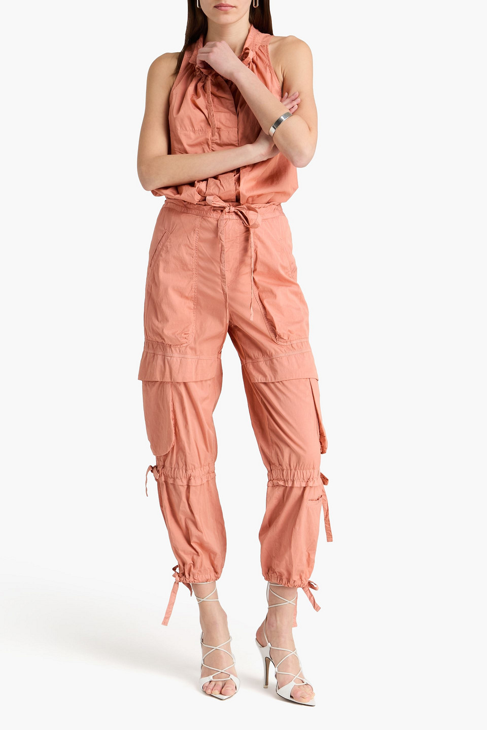  Isabel Marant - Nazemi Shell Cargo Pants - Orange - Fr 36 