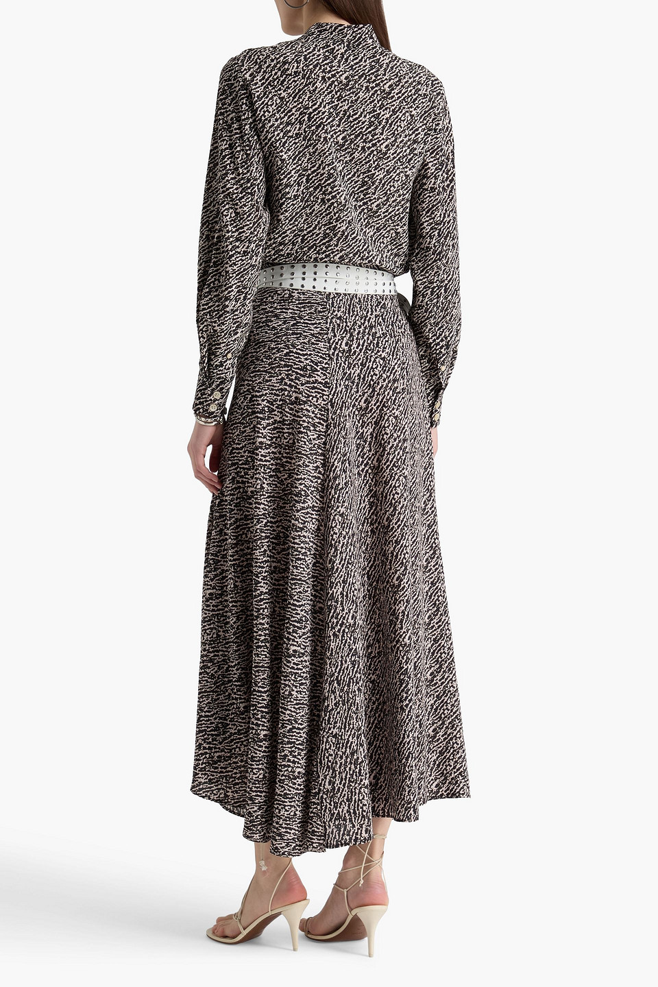  Isabel Marant - Maxirock „sakura“ Aus Stretch-seide Mit Print - Schwarz - Fr 34 