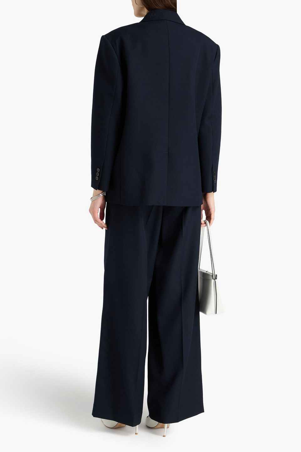  Sandro - Blazer Aus Twill - Blau - Fr 42 