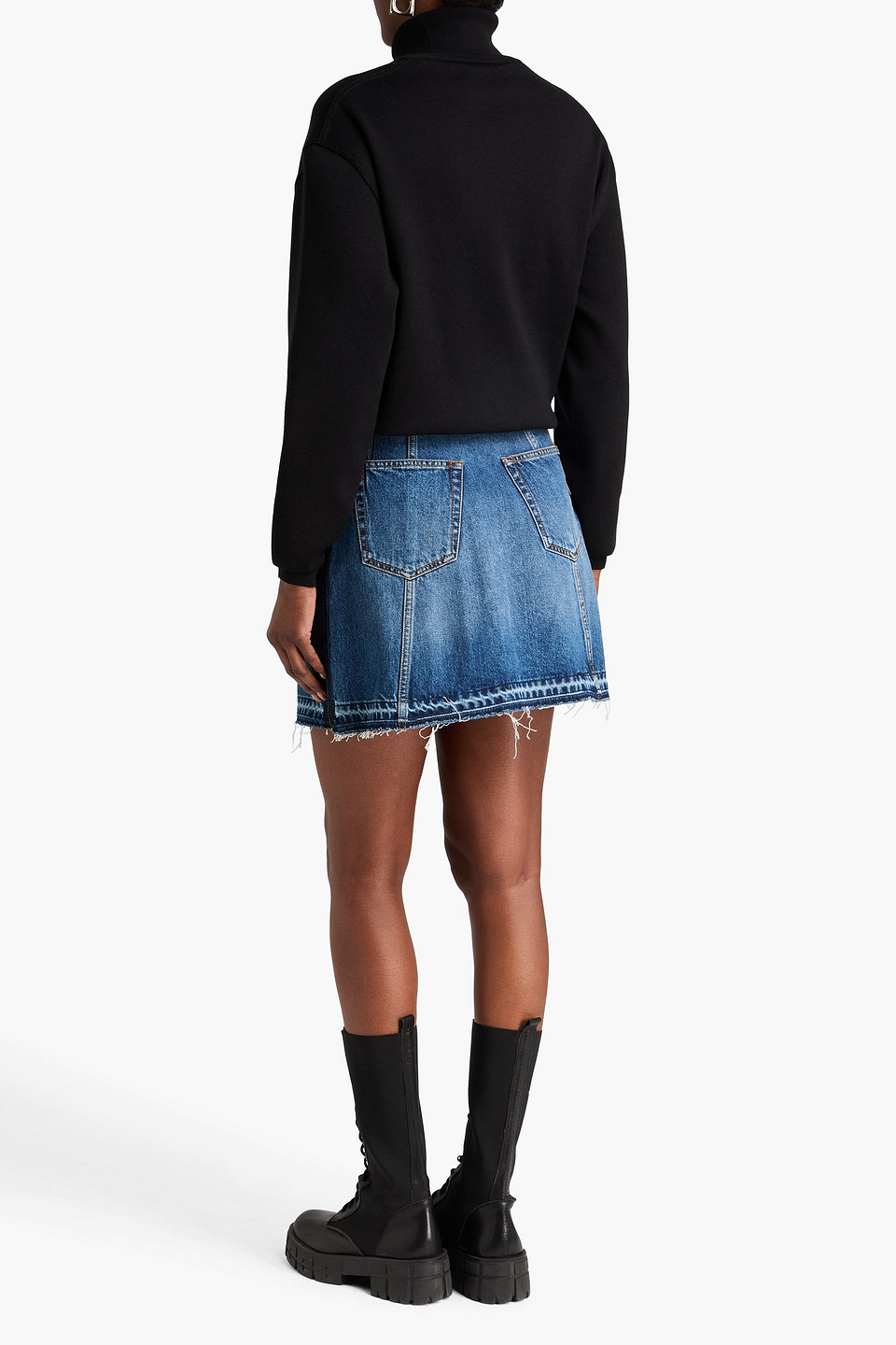  Mcqueen - Denim Mini Skirt - Blue - It 40 