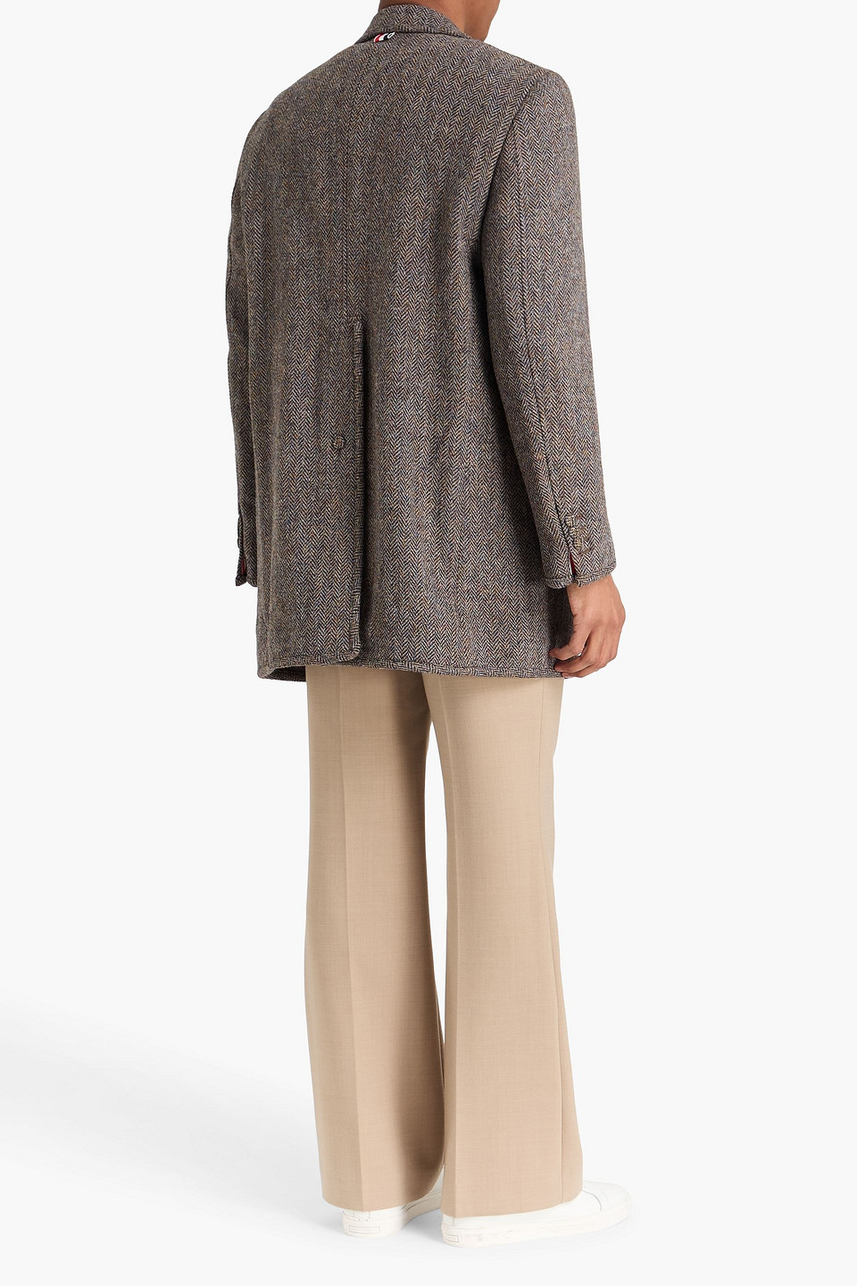  Thom Browne - Donegal Herringbone Wool-tweed Coat - Braun - 1 