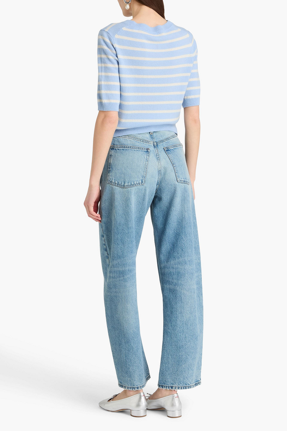  Veronica Beard - Oberteil „shana“ Aus Kaschmir Mit Streifen - Blau - Xs 