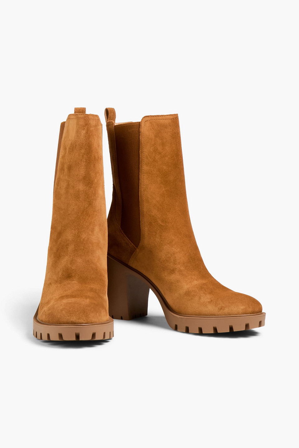  Veronica Beard - Chelsea-boots „riley“ Aus Veloursleder - Braun - Us 5.5 
