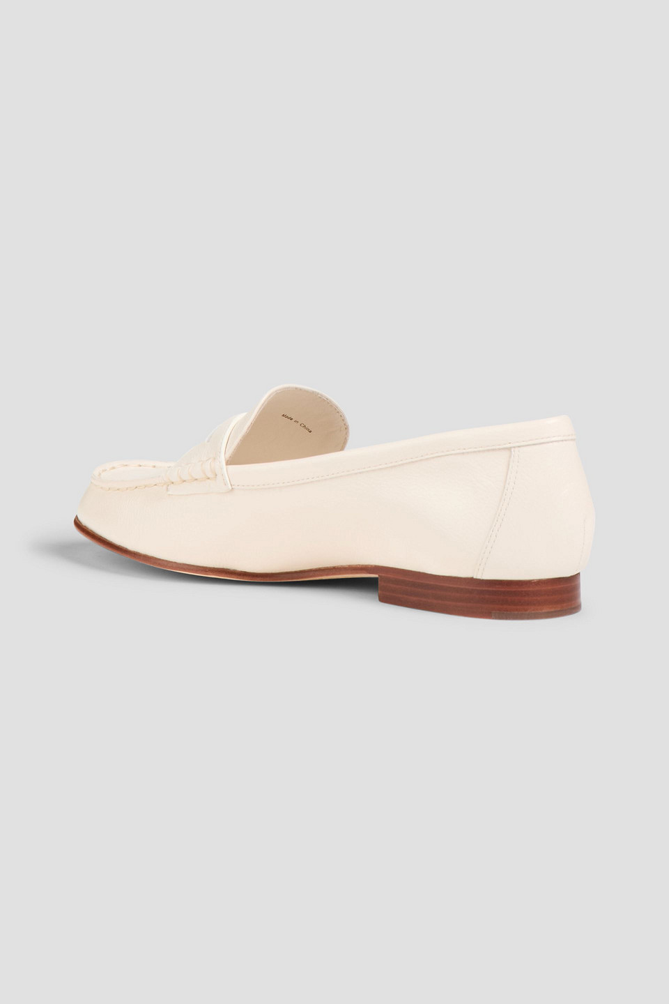  Veronica Beard - Penny Embellished Pebbled-leather Loafers - White - Us 8.5 