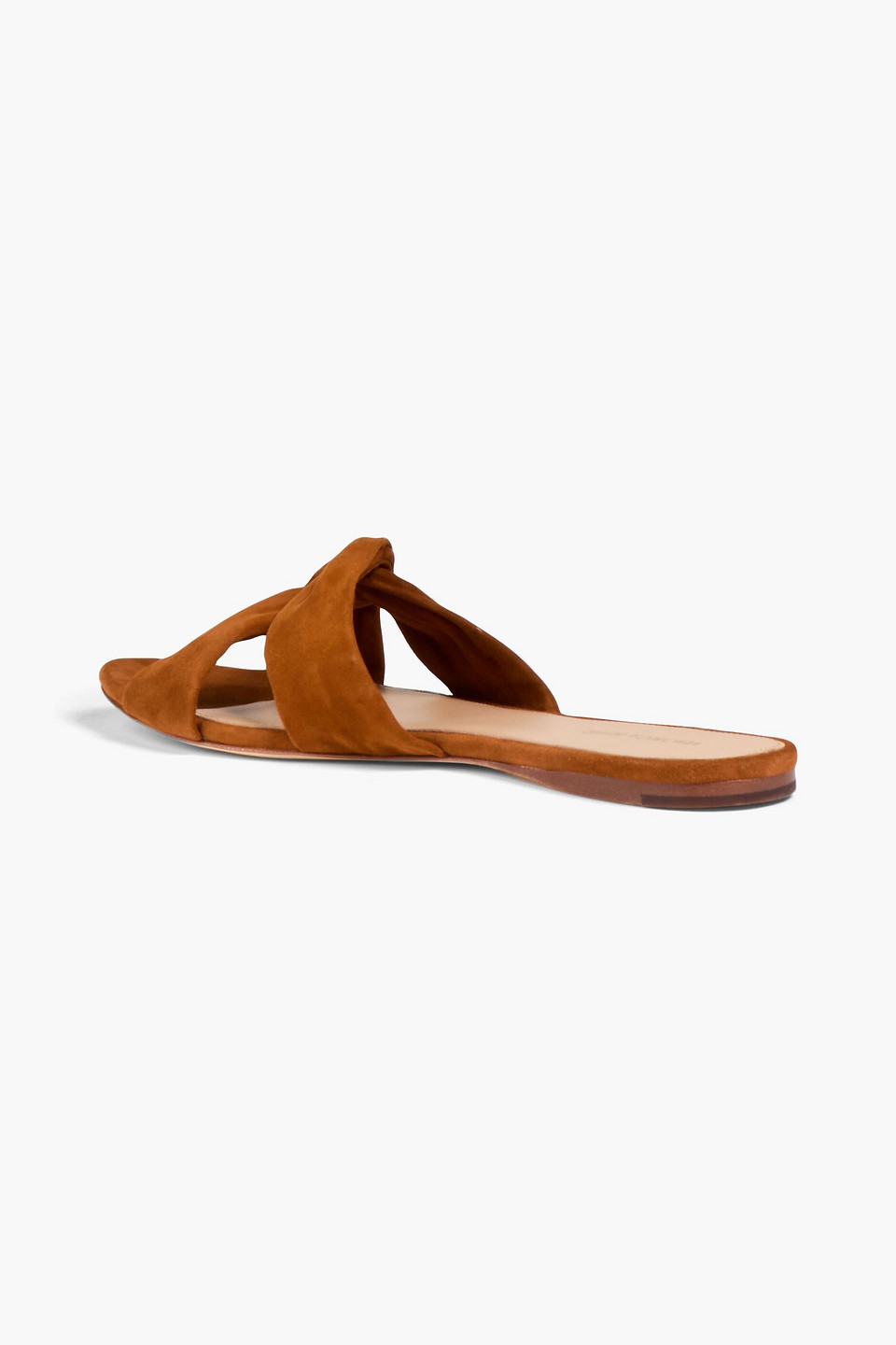  Veronica Beard - Seraphina Twisted Suede Sandals - Brown - Us 6 