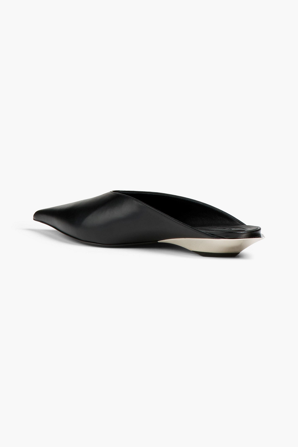  Mugler - Leather Mules - Black - Eu 36 