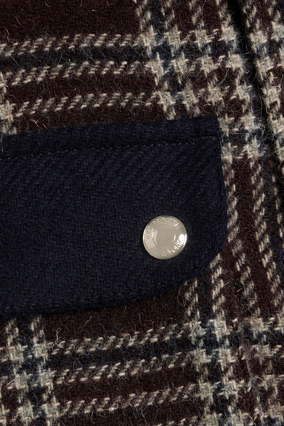 Thom Browne Checked Wool-tweed Jacket In Multi