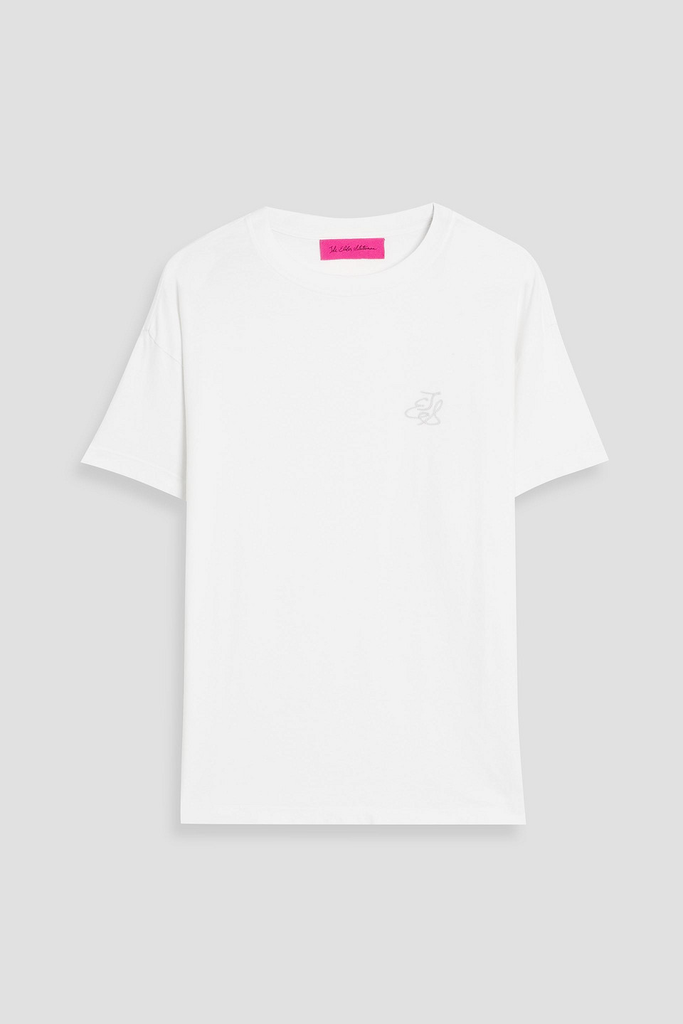 the elder statesman - cotton and cashmere-blend jersey t-shirt - white - l