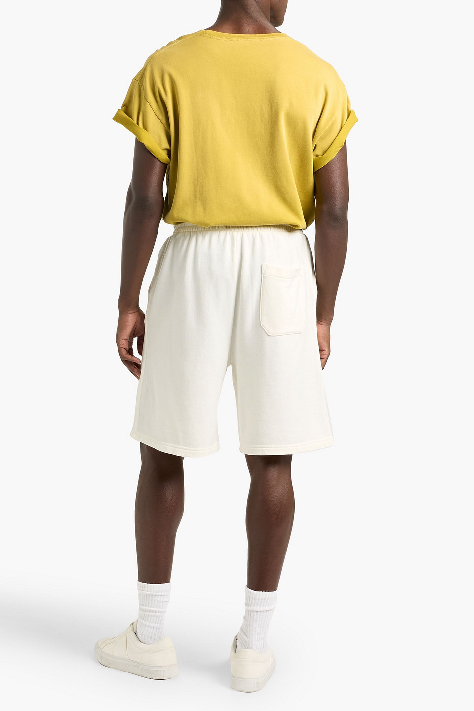  The Elder Statesman - Shorts Aus Jersey Aus Einer Baumwoll-kaschmirmischung Mit Tunnelzug - Weiß - Xs 